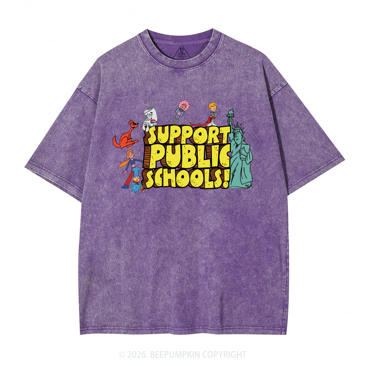 Support Public Schools Washed T-Shirts