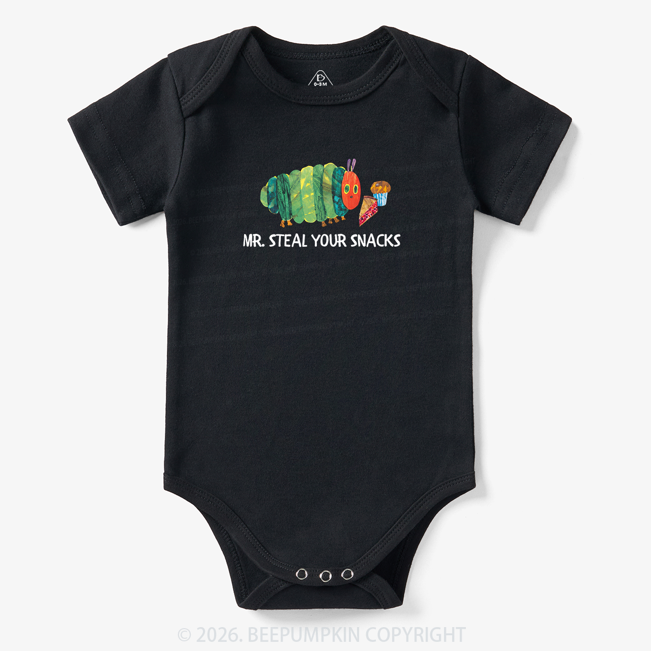 Hungry Little Caterpillar Mr Steal Your Snacks Bodysuit
