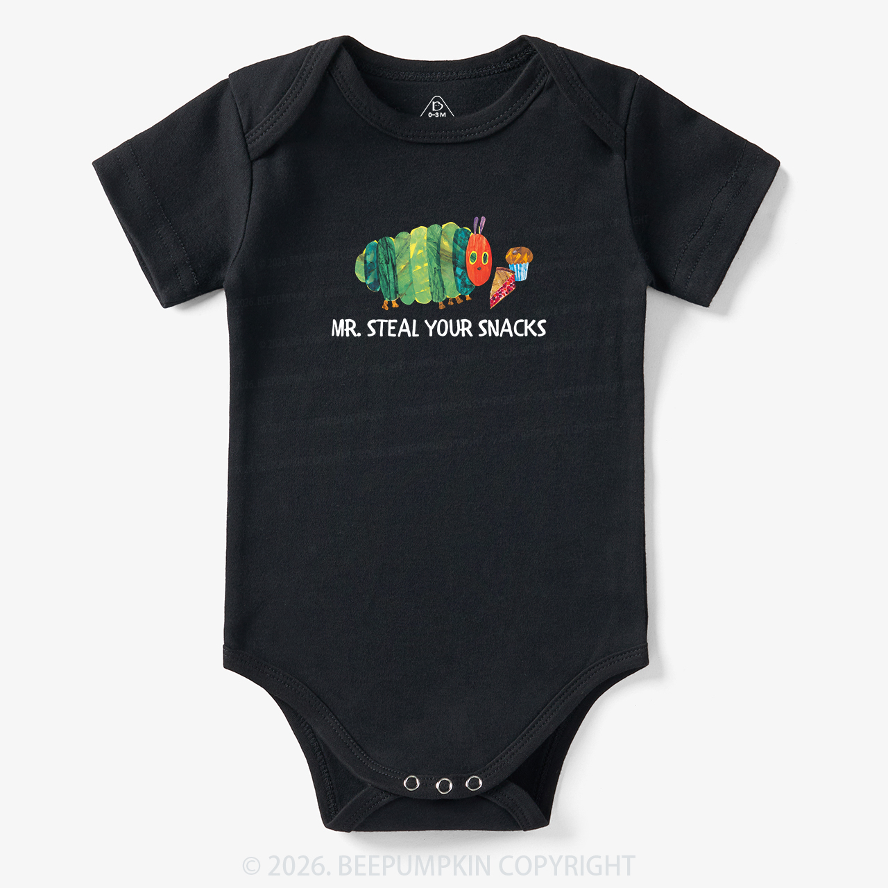 Hungry Little Caterpillar Mr Steal Your Snacks Bodysuit