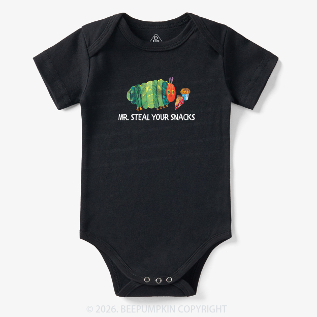 Hungry Little Caterpillar Mr Steal Your Snacks Bodysuit