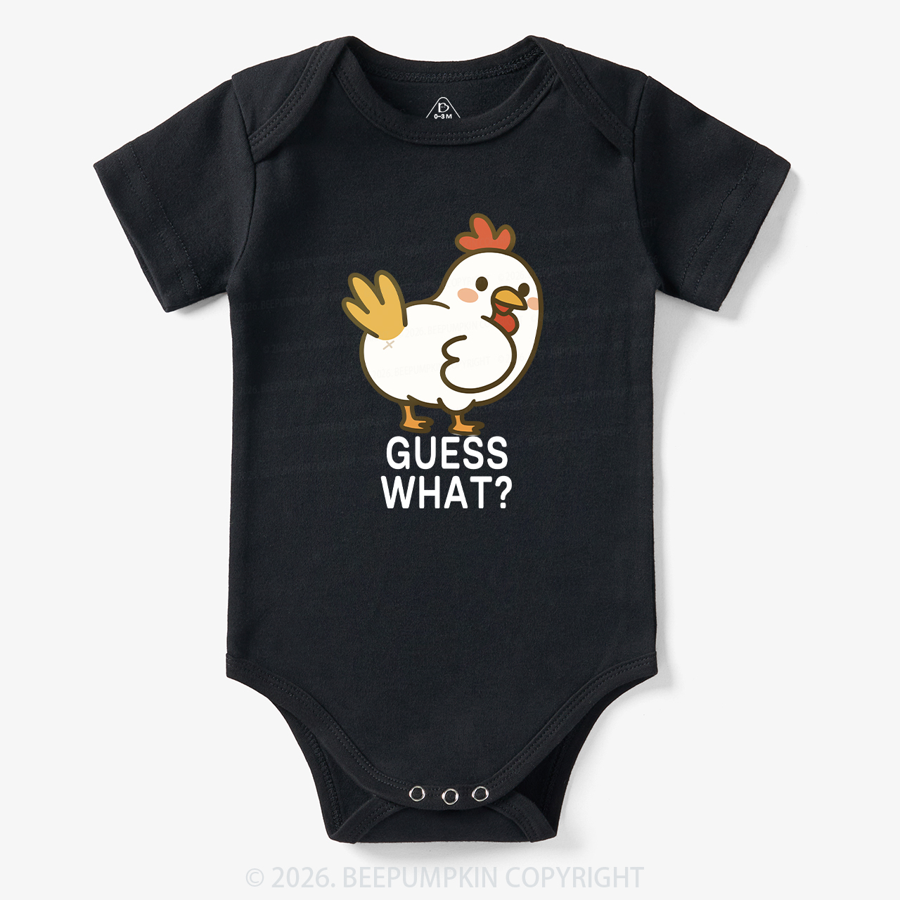 Guess What Chicken Funny Butt Joke Bodysuit