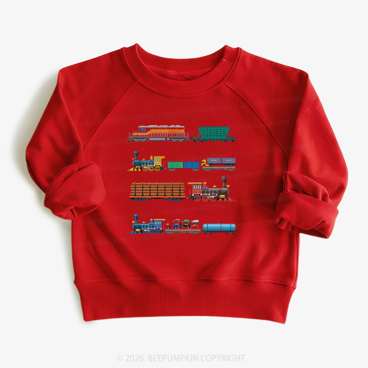 Rainbow Train Kid's Sweatshirt
