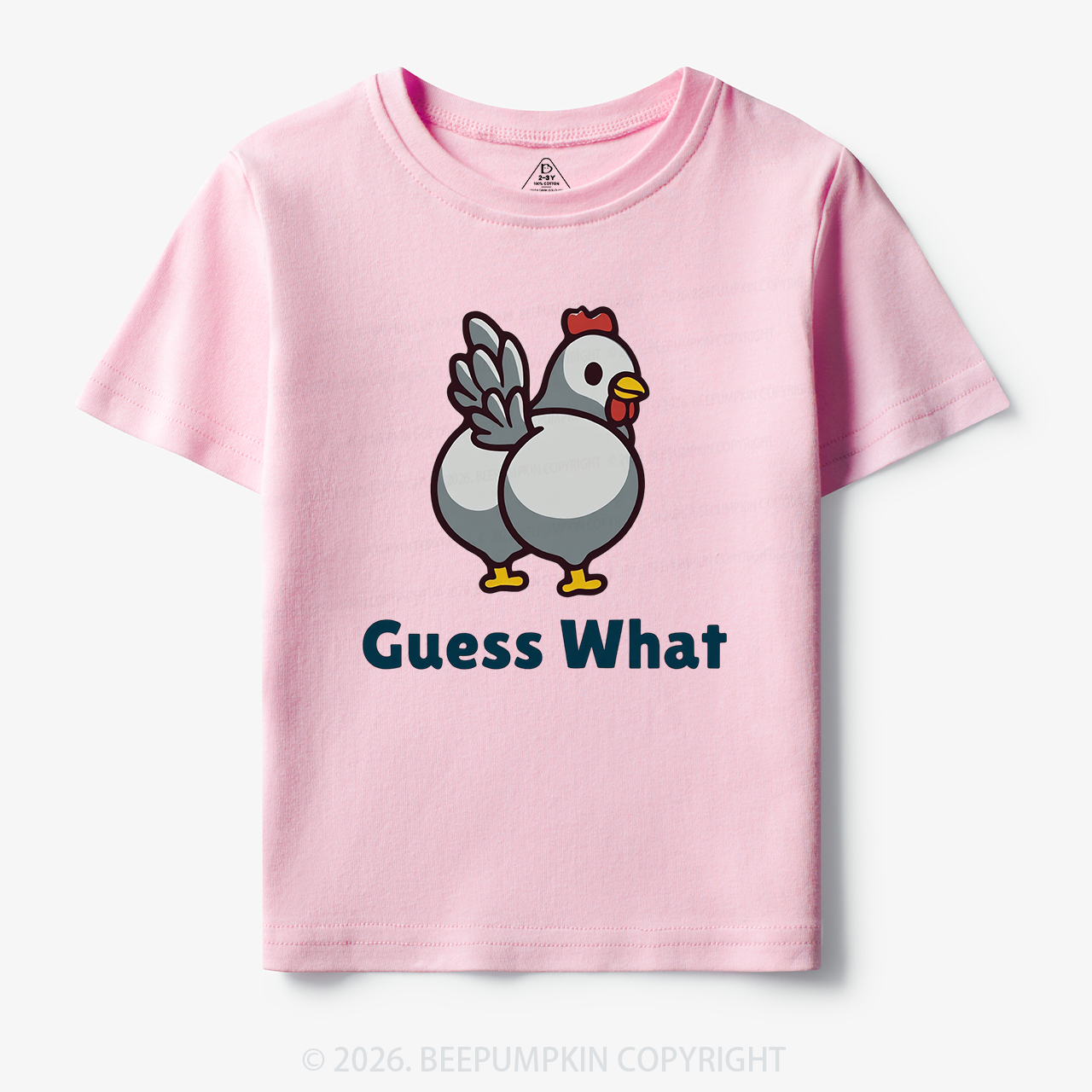 Chicken Butt Guess What Funny Poultry Pun Toddler&Kid's Tees