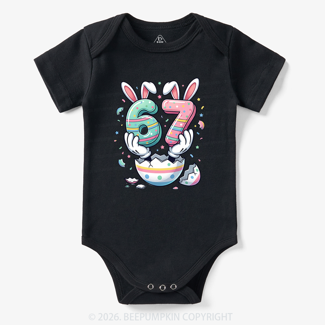 67 Easter Bunny Funny Bodysuit