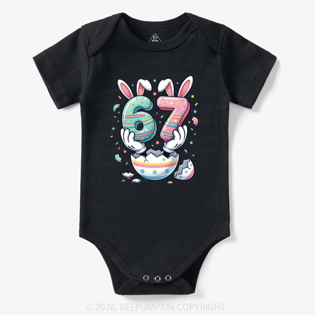 67 Easter Bunny Funny Bodysuit