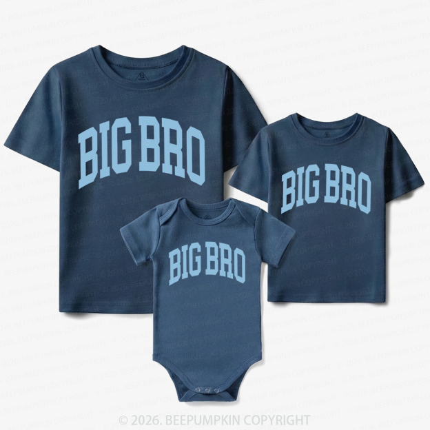 Big Bro Boho Natural Matching Tees For Siblings