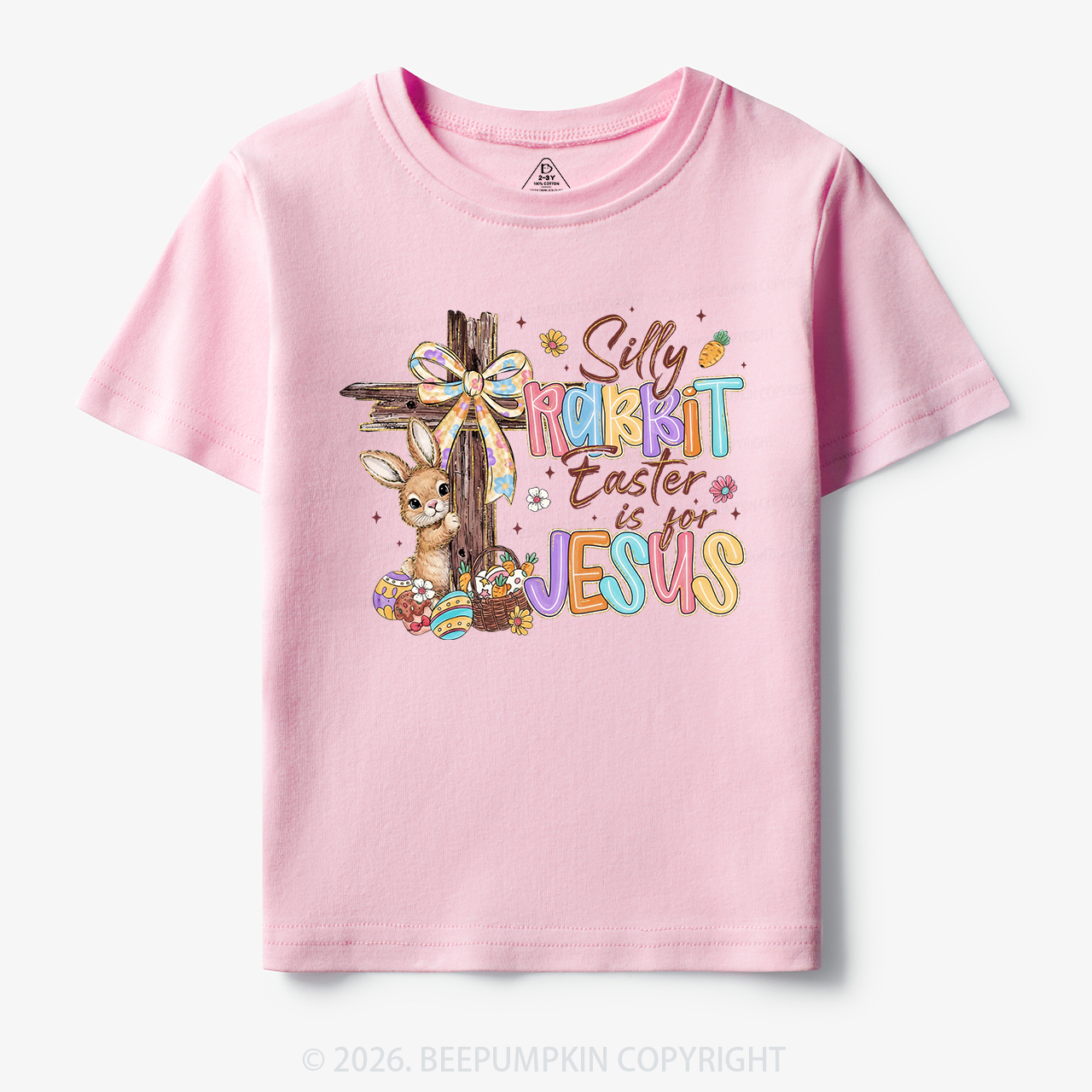 Silly Rabbit Easter Is For Jesus Toddler&Kid's Tees
