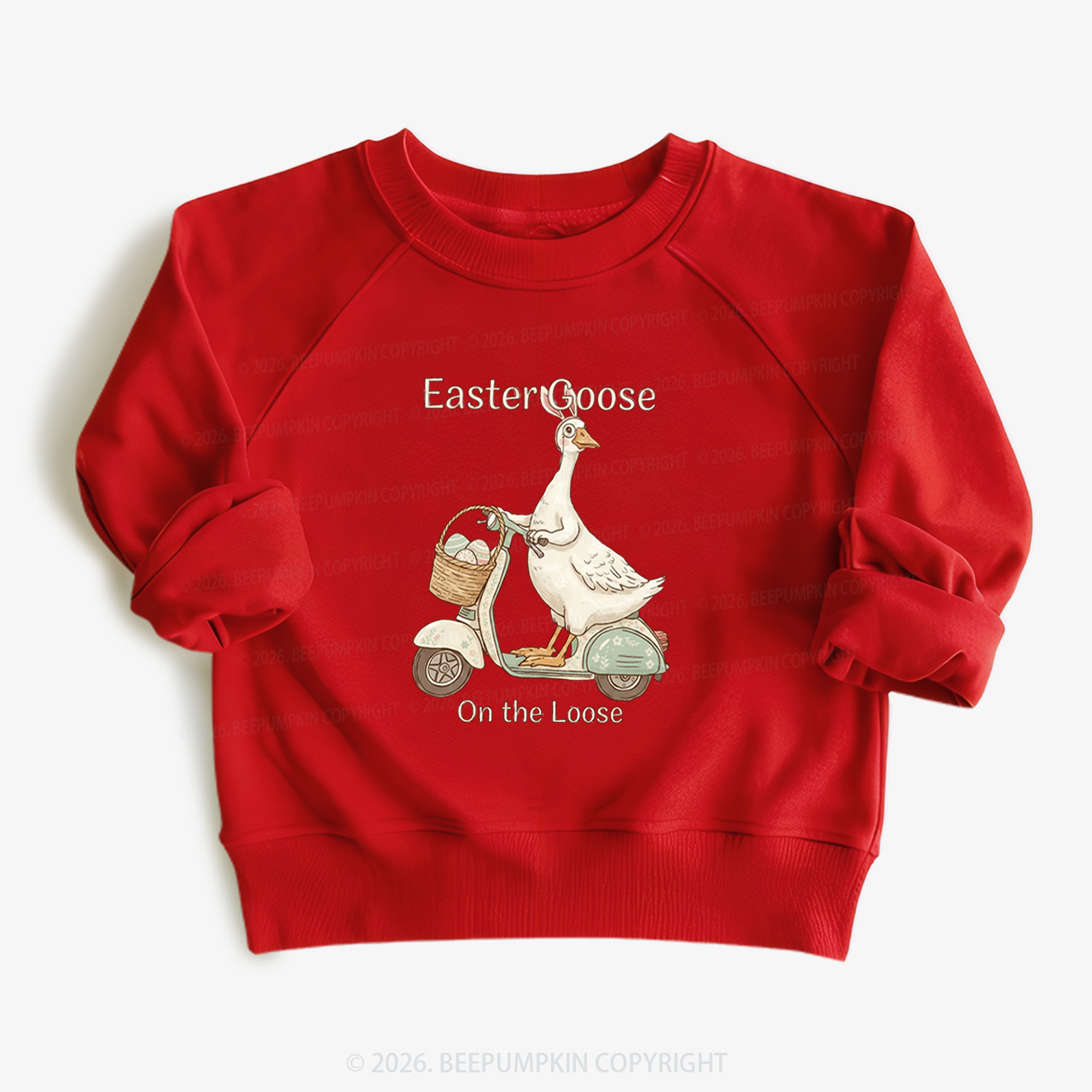 Easter Silly Goose Holiday Meme Kid's Sweatshirt