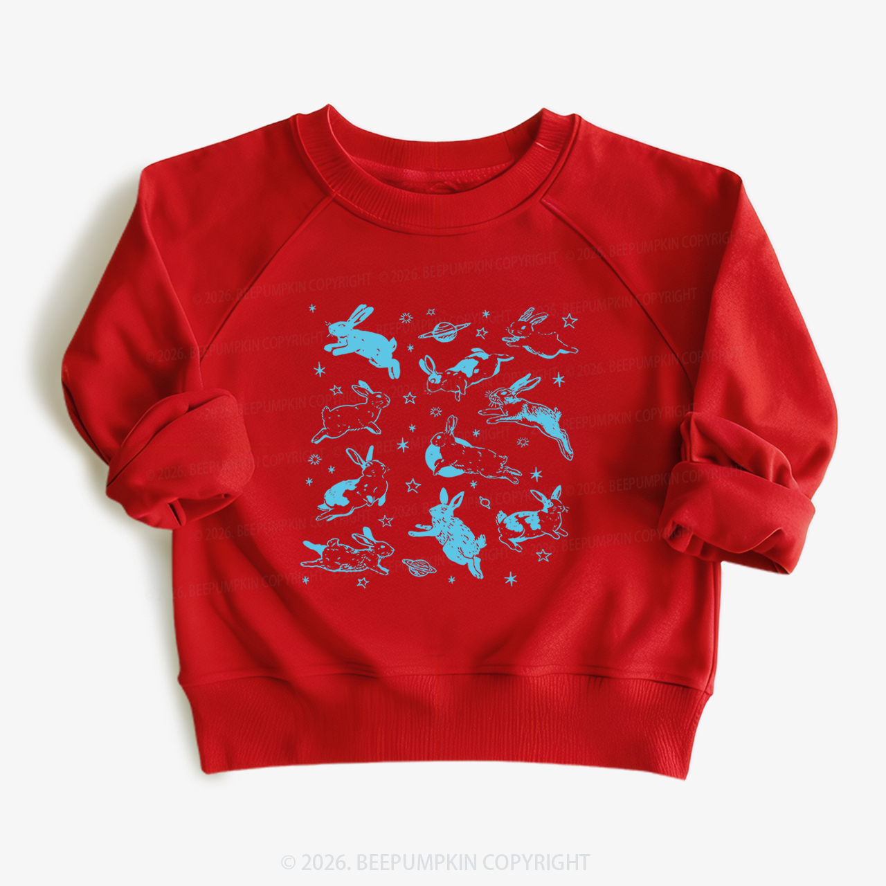 Bunnies in Space Kid's Sweatshirt