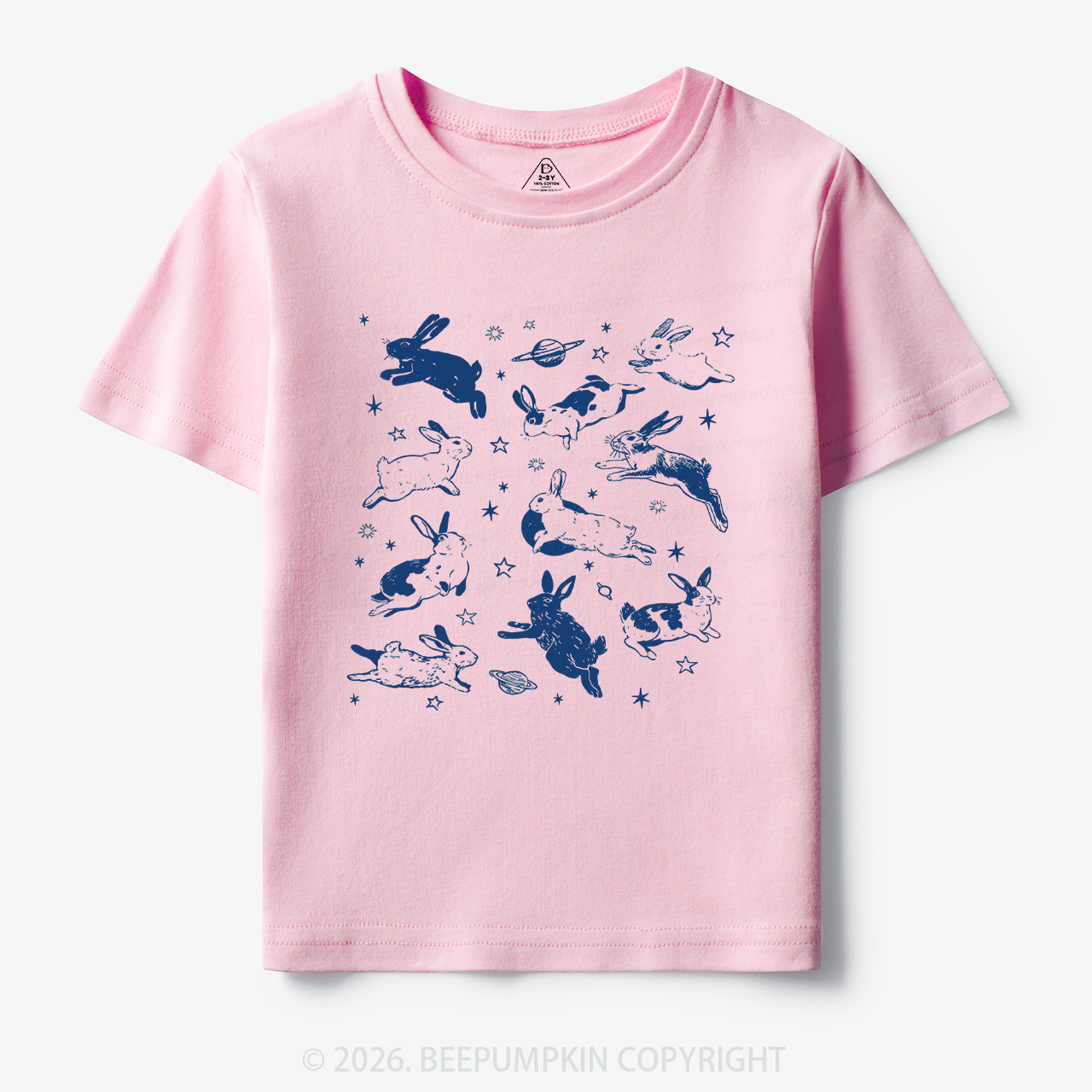 Bunnies in Space Toddler&Kid's Tees
