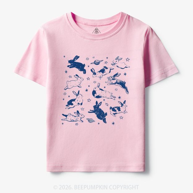 Bunnies in Space Toddler&Kid's Tees