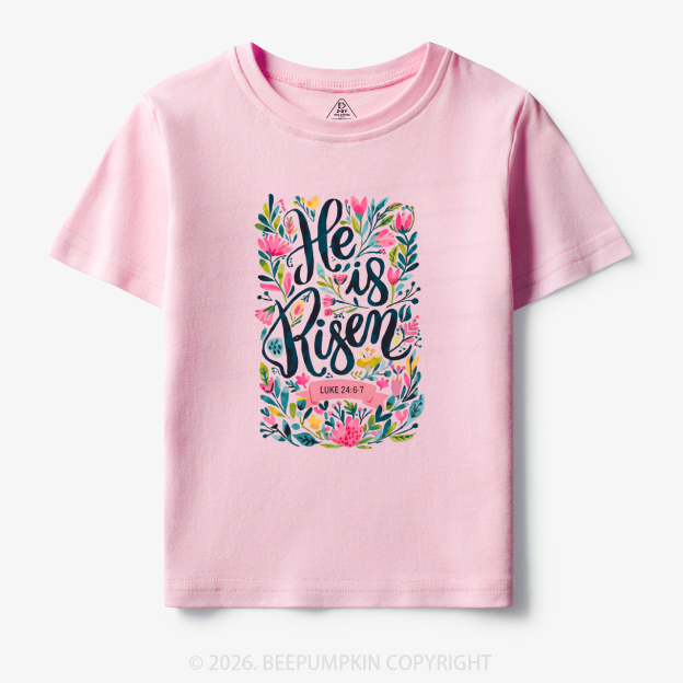 Christian Easter Floral Resurrection Toddler&Kid's Tees