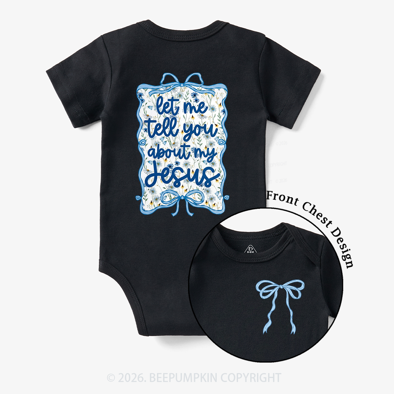 Love like Jesus Coquette Bows Bodysuit