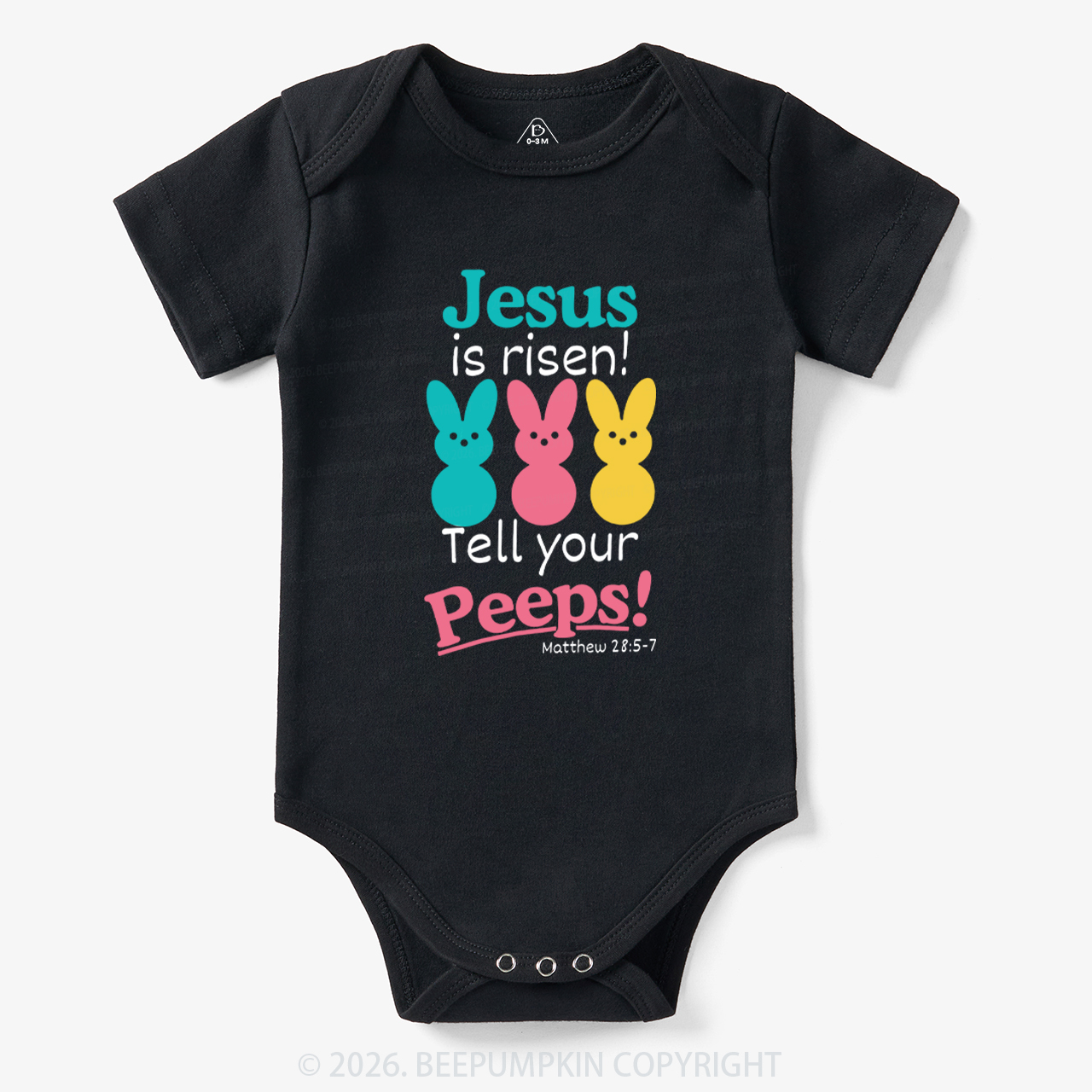 Jesus Is Risen Tell Your Peeps Funny Bodysuit