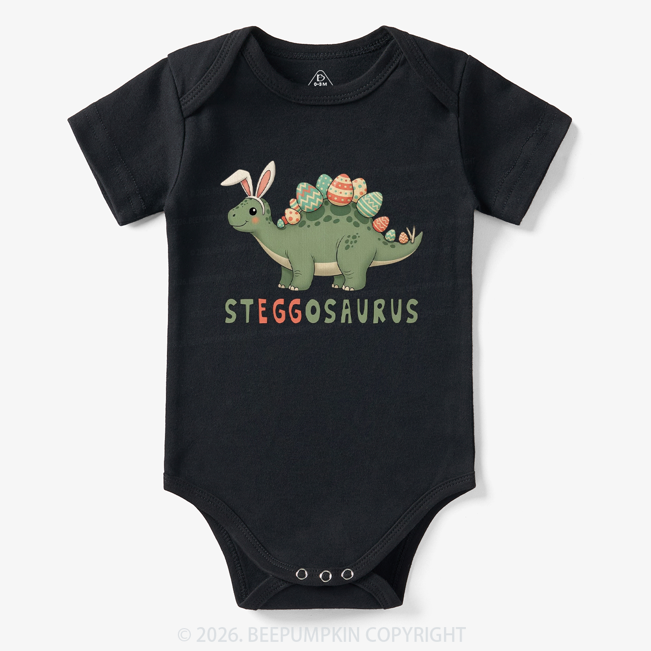 Steggosaurus Easter Dinosaur Bodysuit