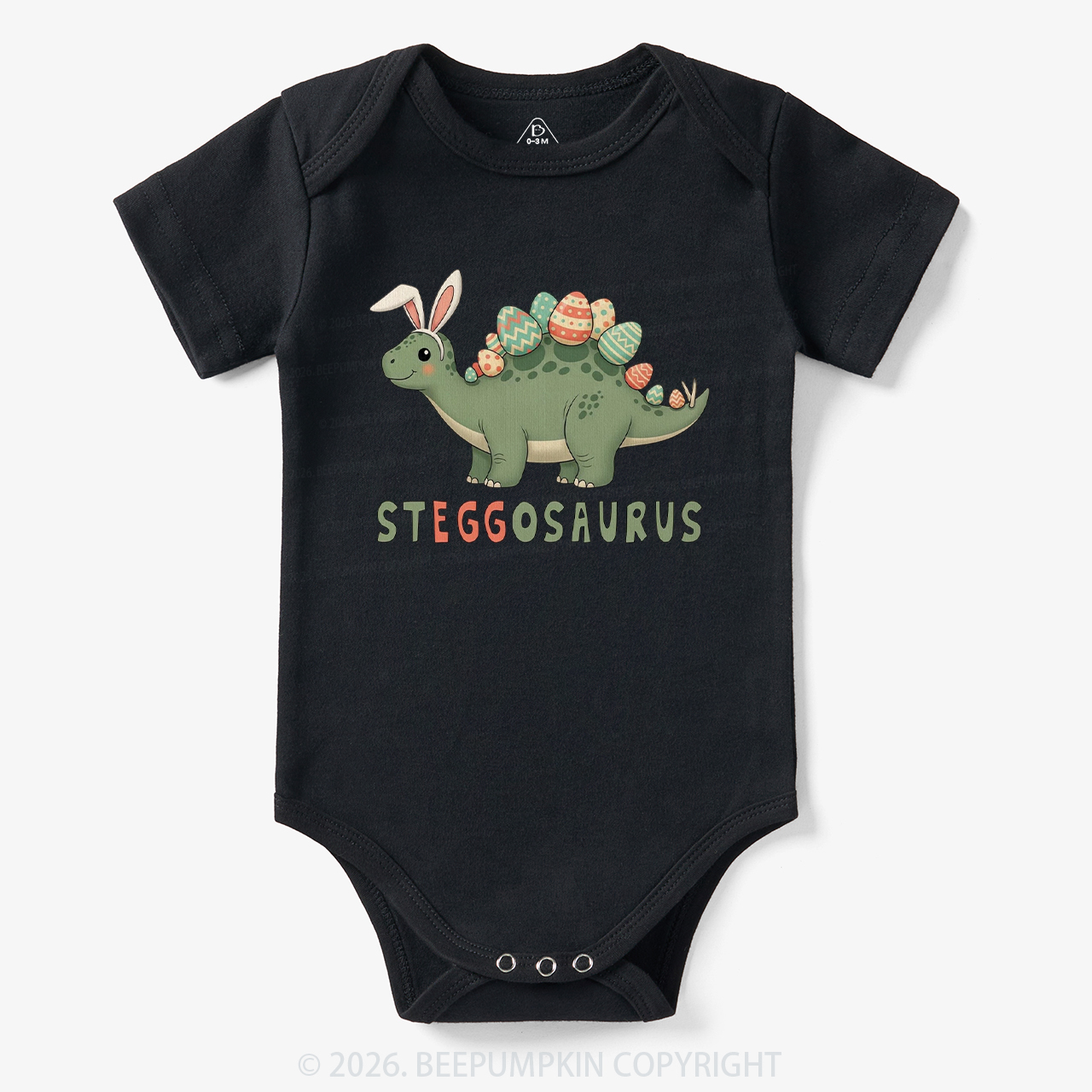 Steggosaurus Easter Dinosaur Bodysuit