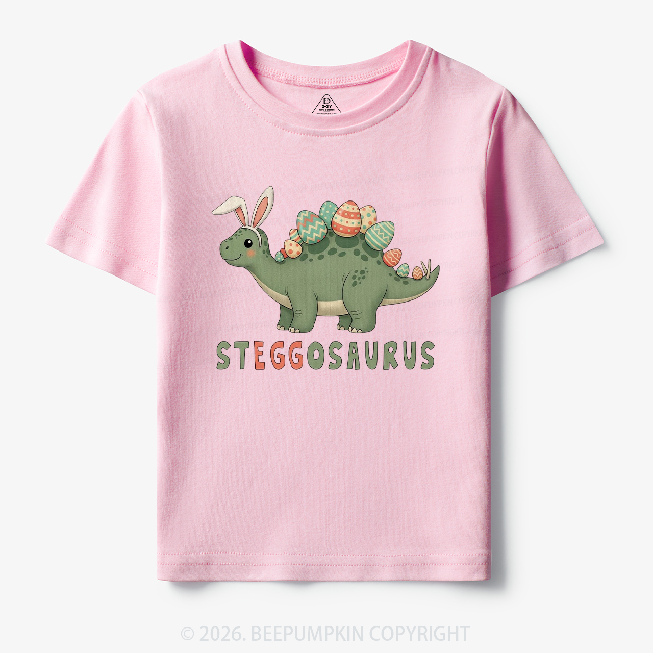 Steggosaurus Easter Dinosaur Toddler&Kid's Tees