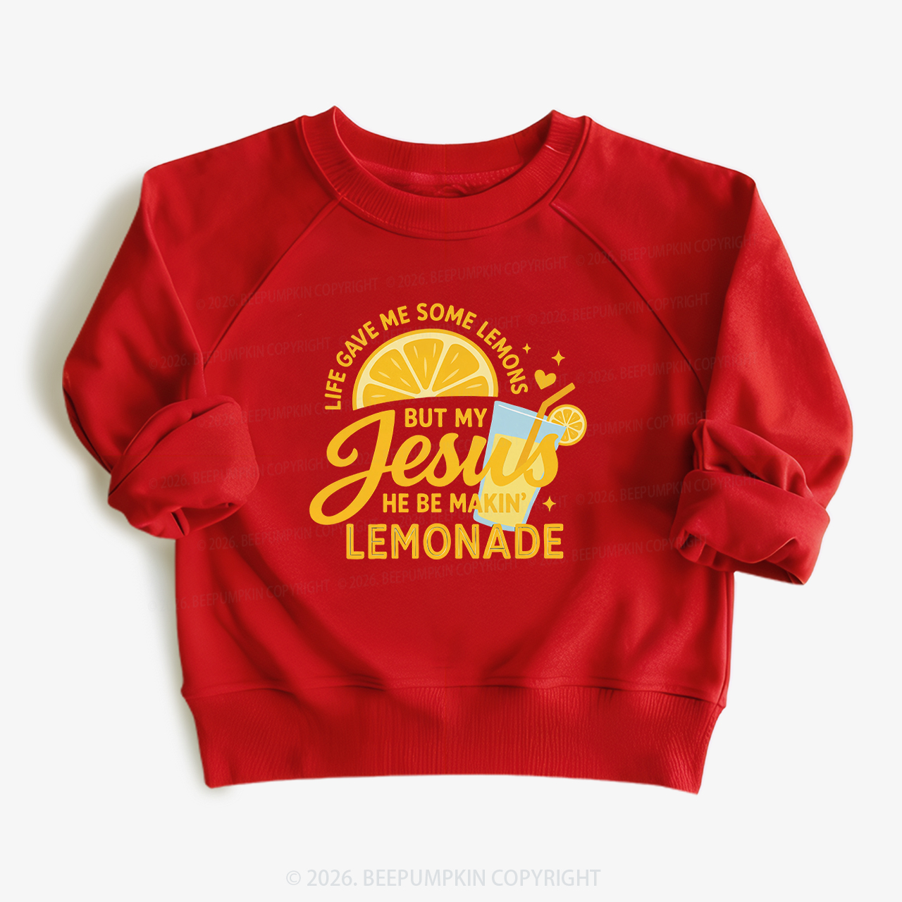 Life Gave Me Some Lemons Jesus Kid's Sweatshirt