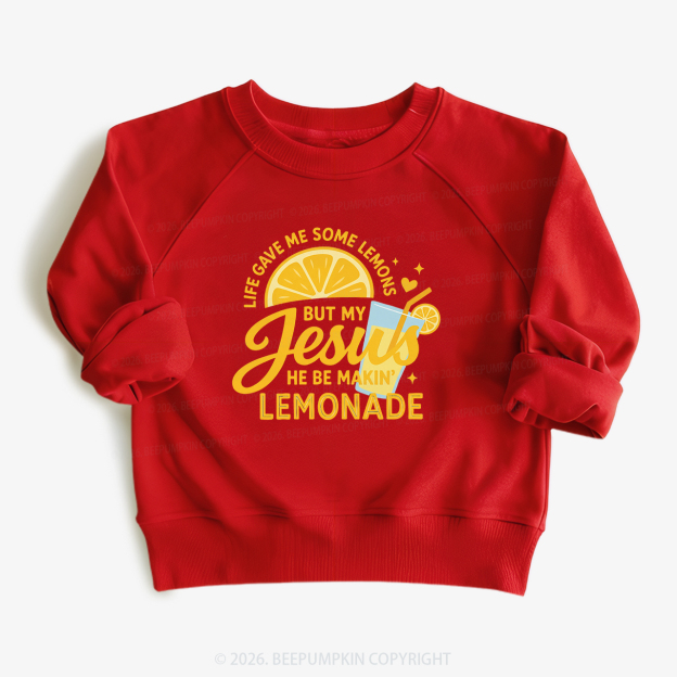 Life Gave Me Some Lemons Jesus Kid's Sweatshirt