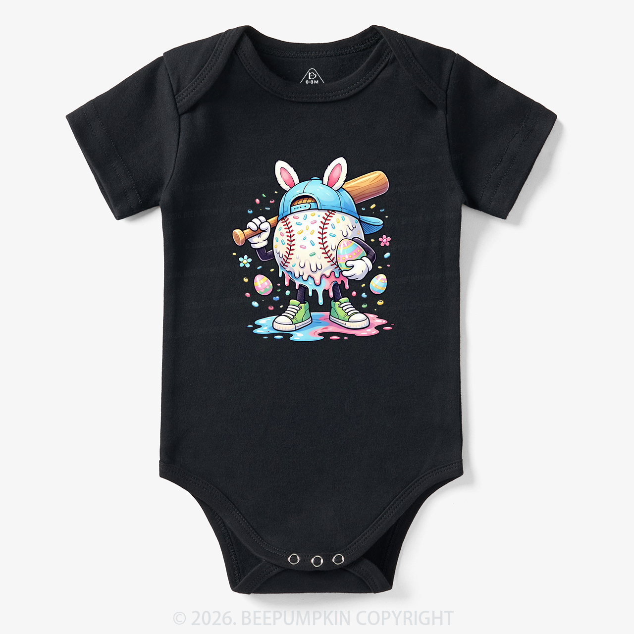 Easter Baseball Drip Bodysuit
