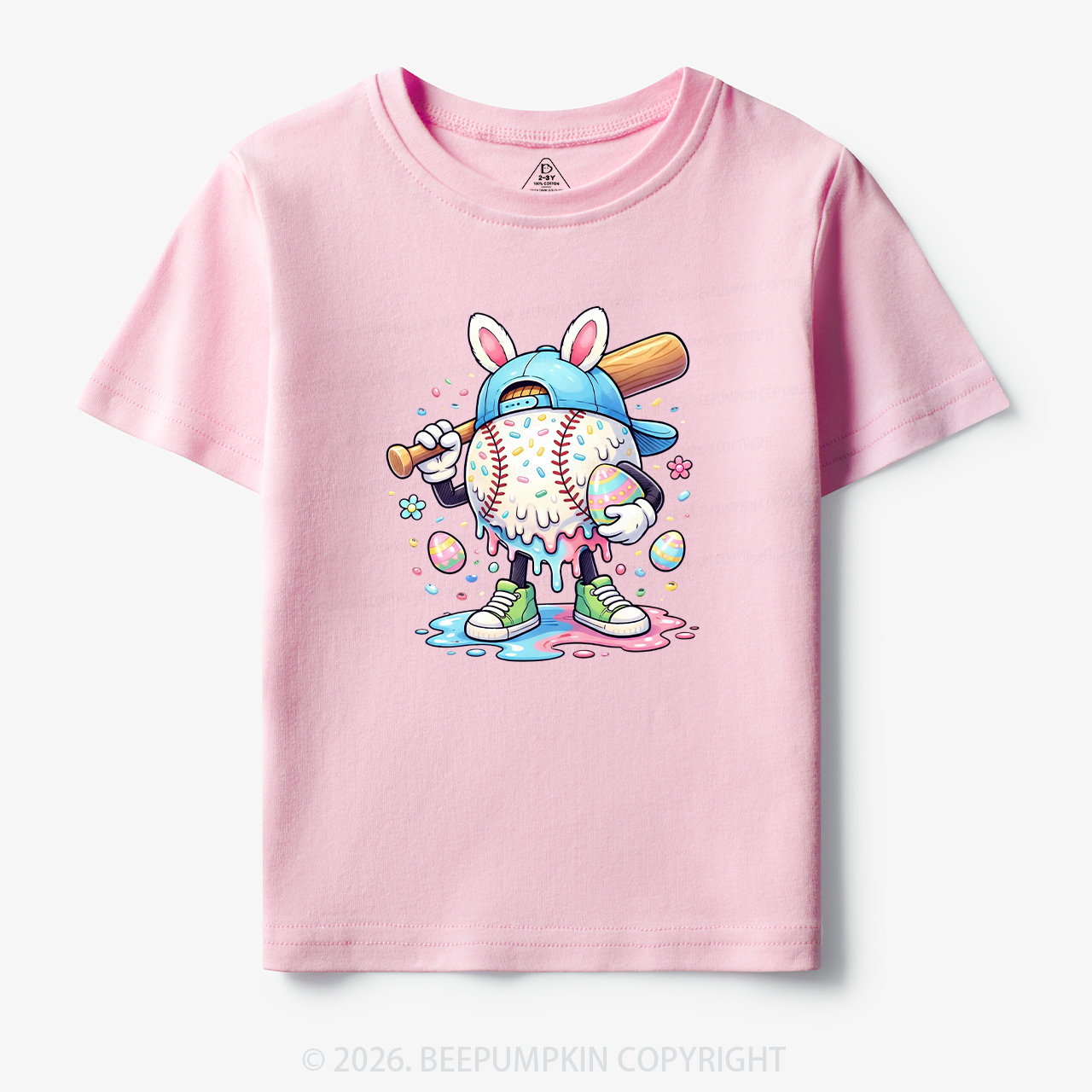Easter Baseball Drip Toddler&Kid's Tees