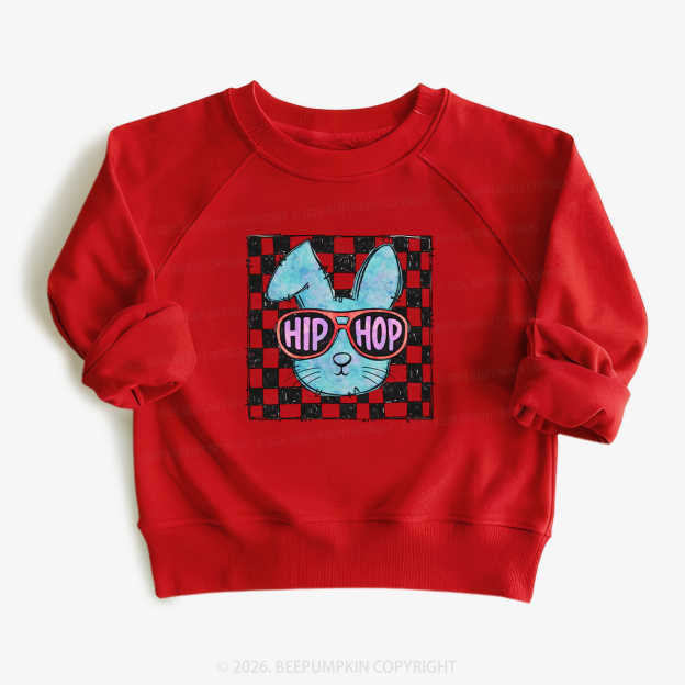 Hip Hop Bunny Easter Kid's Sweatshirt