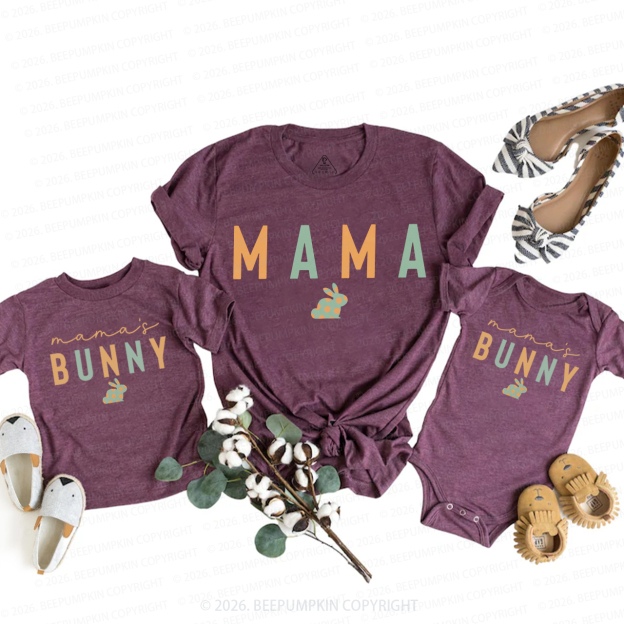 Mama Bunny Easter Mom&Me Matching T-Shirts