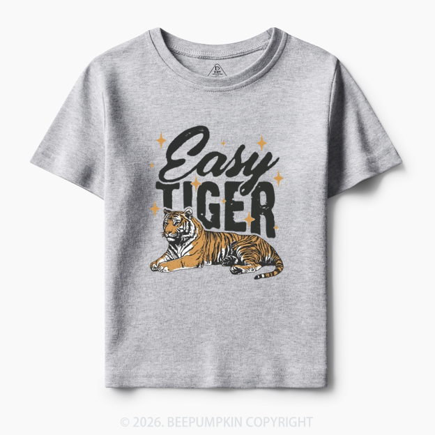 Retro Easy Tiger Funny Animal Toddler&Kid's Tees
