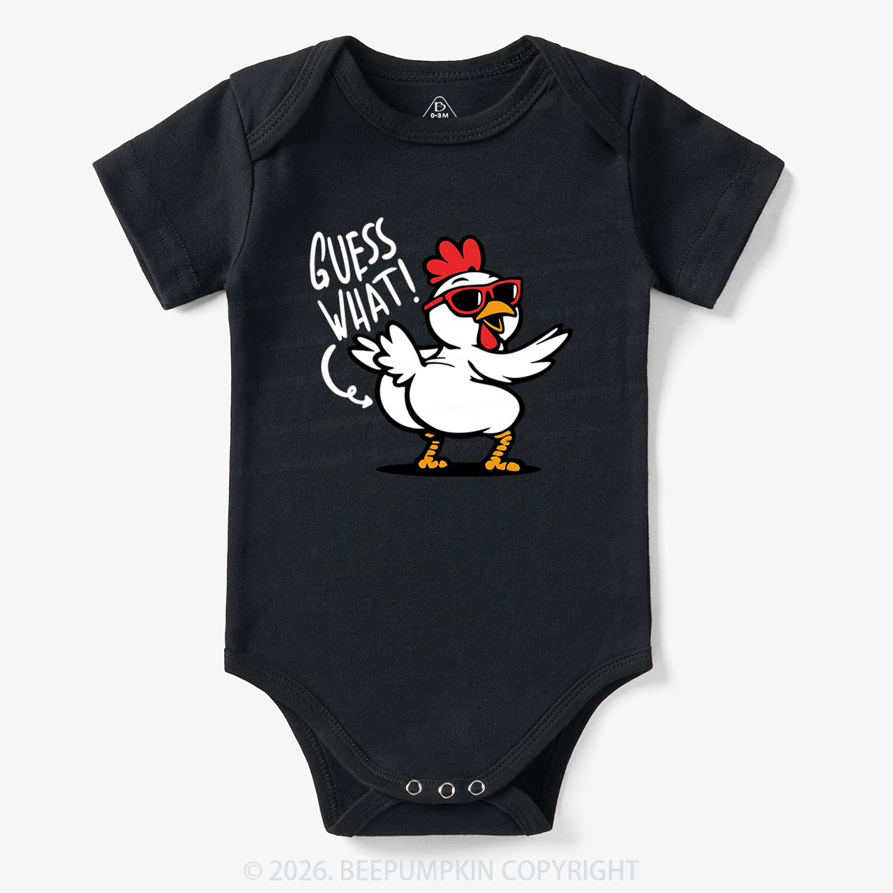 Funny Guess What Chicken Butt Bodysuit