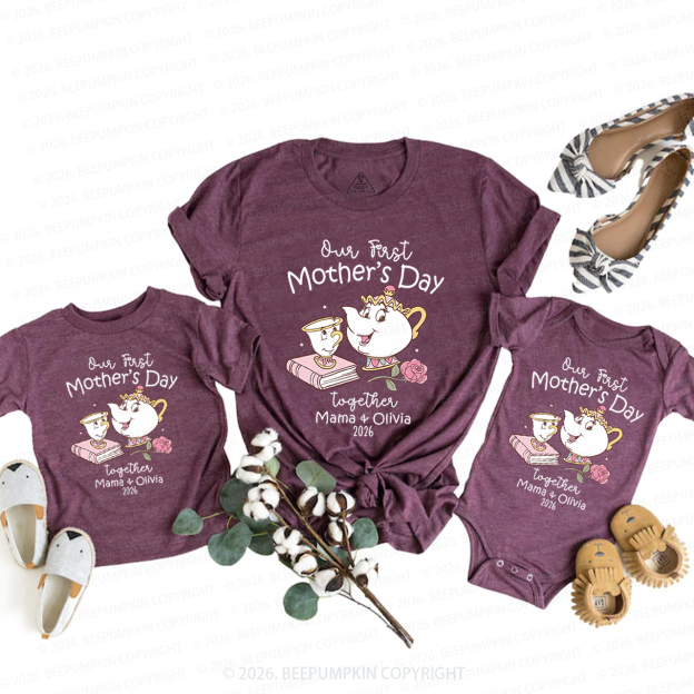 Personalized 1st Mother's Day Mom&Me Matching T-Shirts
