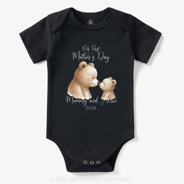 Personalised Teddy Bear First Mother’s Day Bodysuit