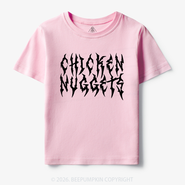 Chicken Nuggets Heavy Metal Font Toddler&Kid's Tees