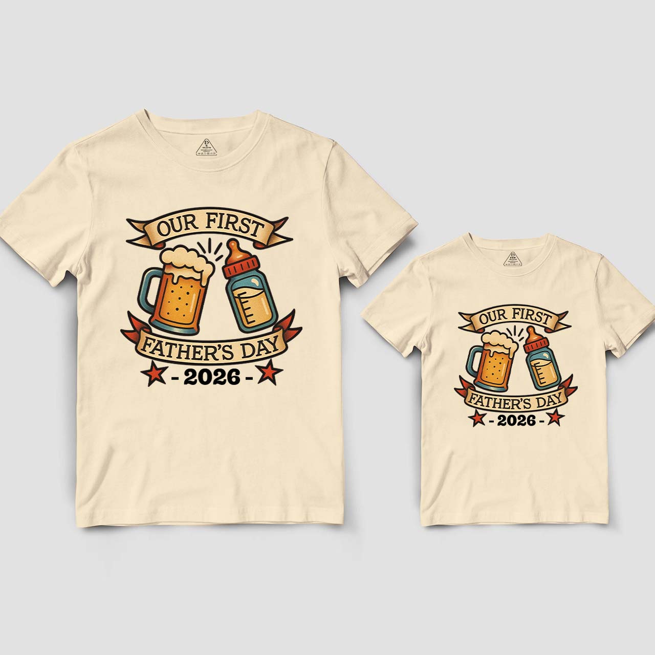 First Father's Day Dad&Me Matching T-Shirts