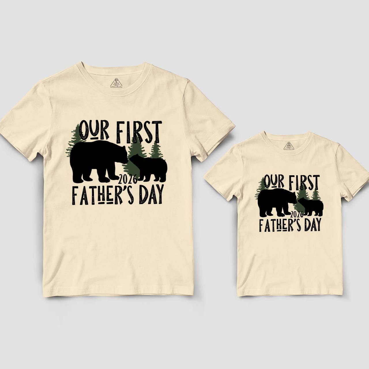 Big Bear First Father's Day Together Daddy And Me Matching Shirt