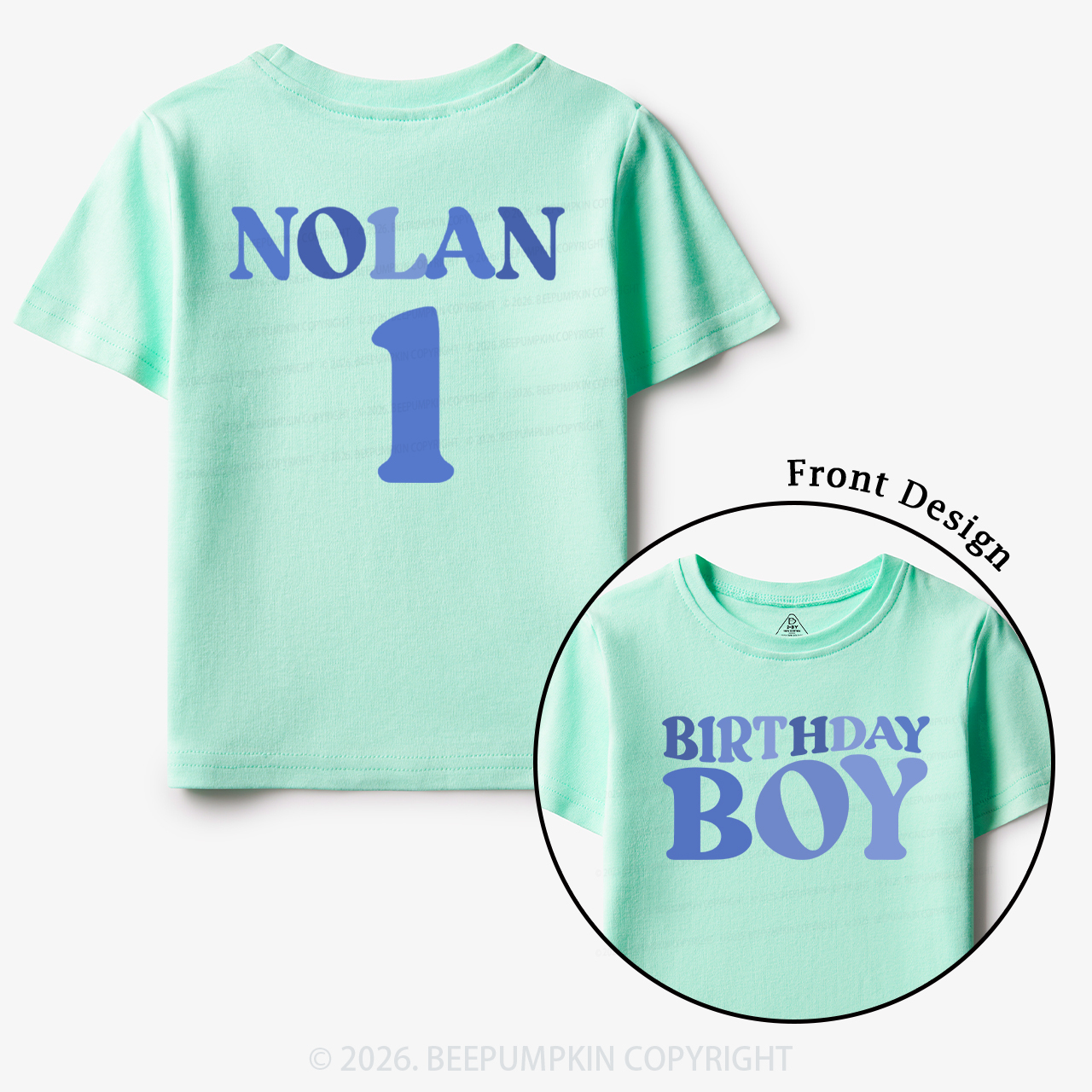 Personalized Name Birthday Boy Toddler&Kid's Tees