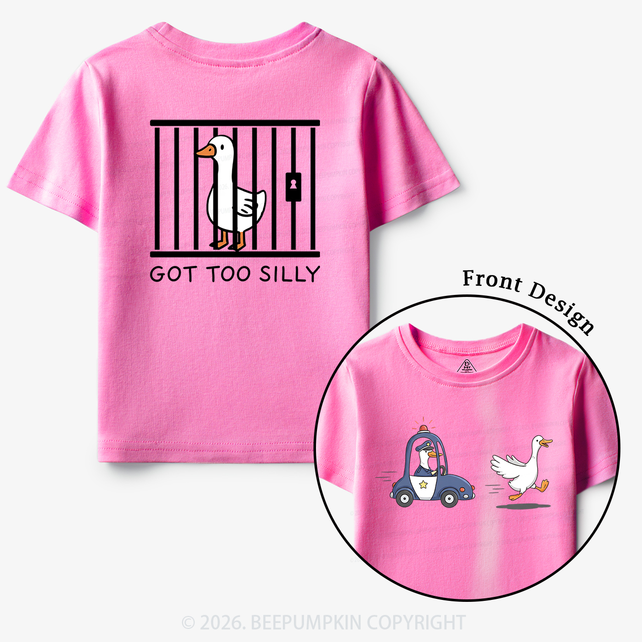 Got Too Silly Funny Goose Toddler&Kid's Tees
