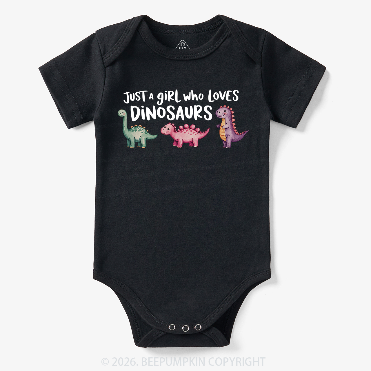 Just A Girl Who Loves Dinosaurs Bodysuit