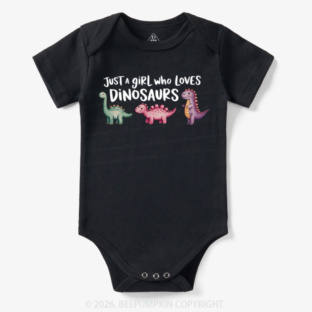 Just A Girl Who Loves Dinosaurs Bodysuit
