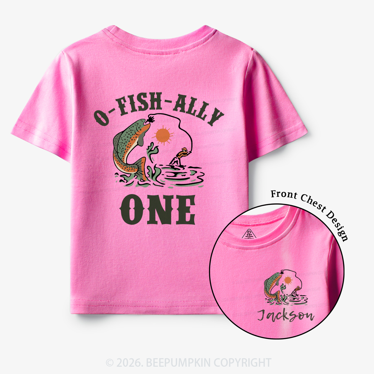 Personalized O-Fish-Ally One Birthday Party Toddler&Kid's Tees
