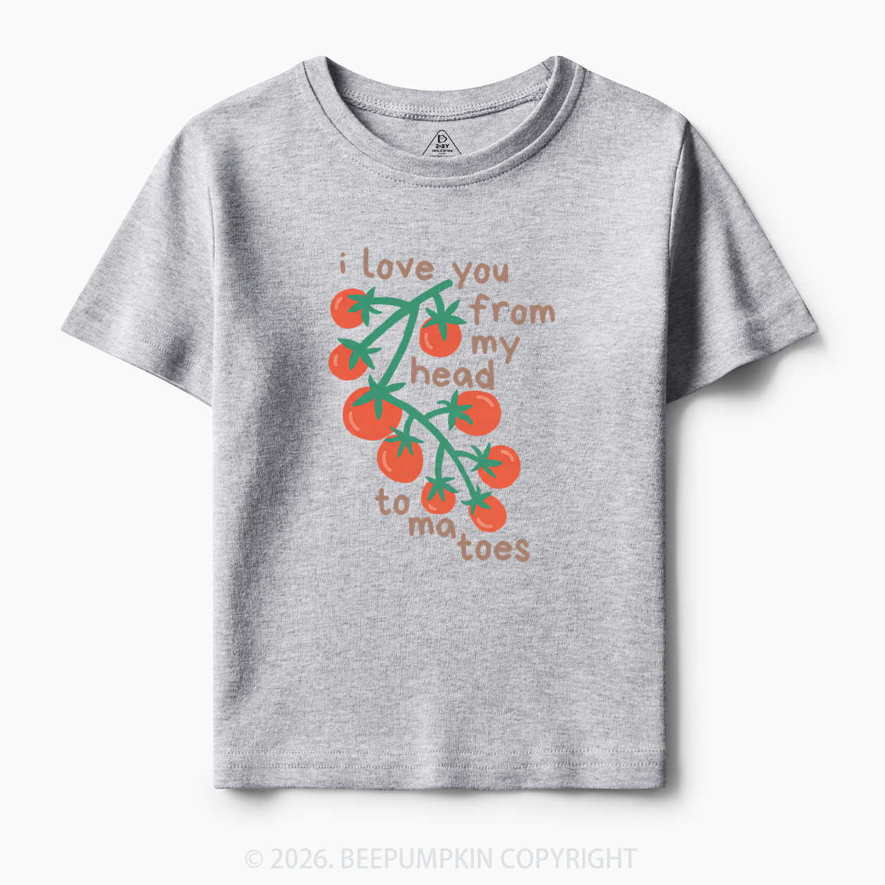 I Love You From My Head Tomatoes Toddler&Kid's Tees