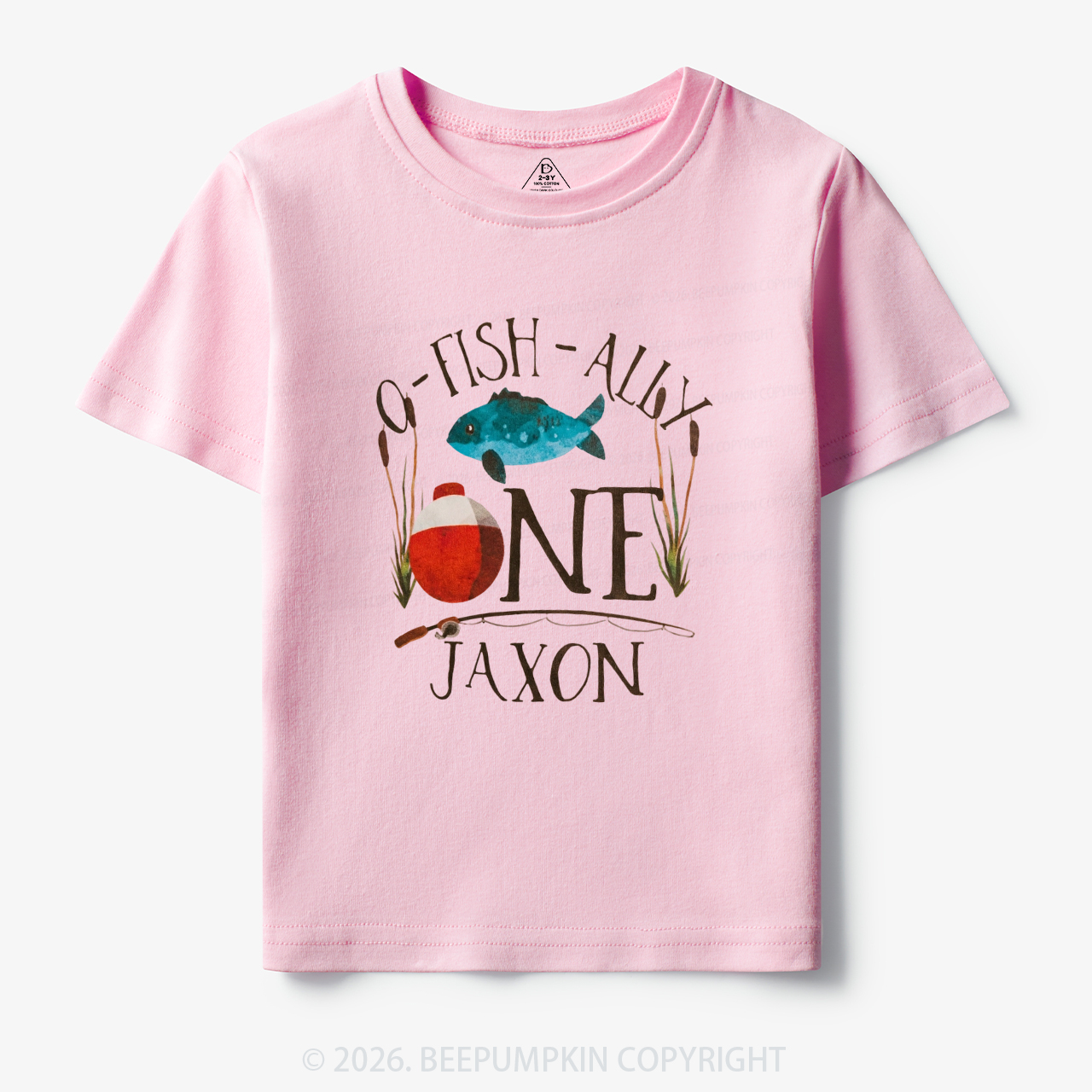 Personalized O-Fish-Ally Fish Birthday Toddler&Kid's Tees