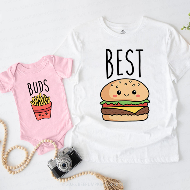 Best Buds Tasty Together Dad&Me Matching Shirts