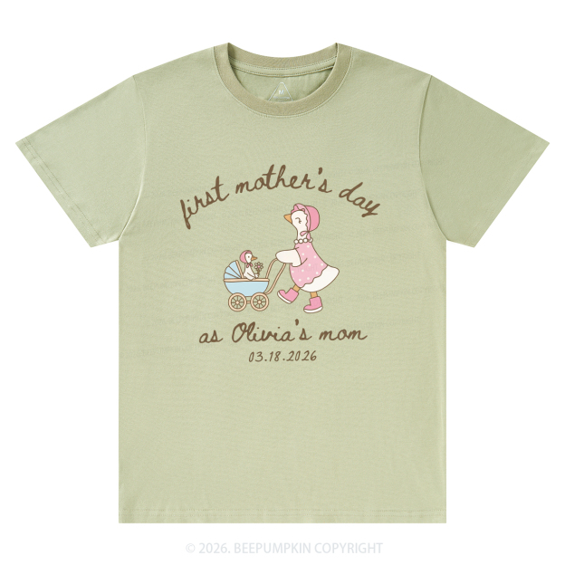 Personalized Goose Mama First Mother's Day T-Shirts