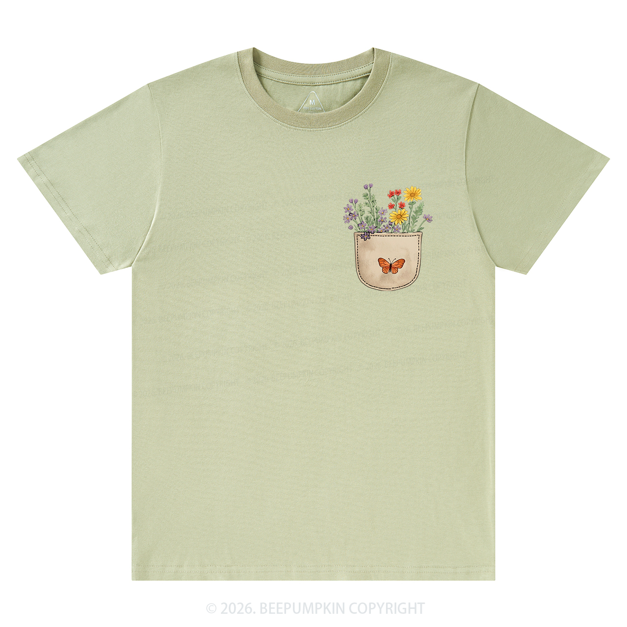 Wild Flowers Pocket T-Shirts