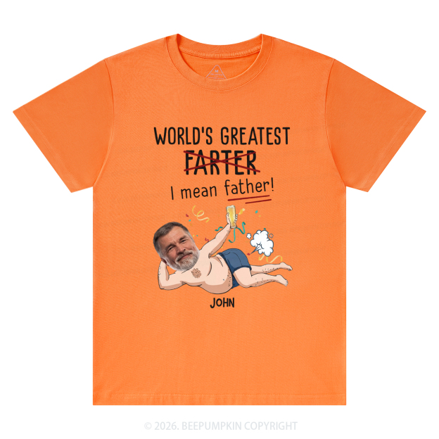 Personalized Photo Gift World's Greatest Farter T-Shirts
