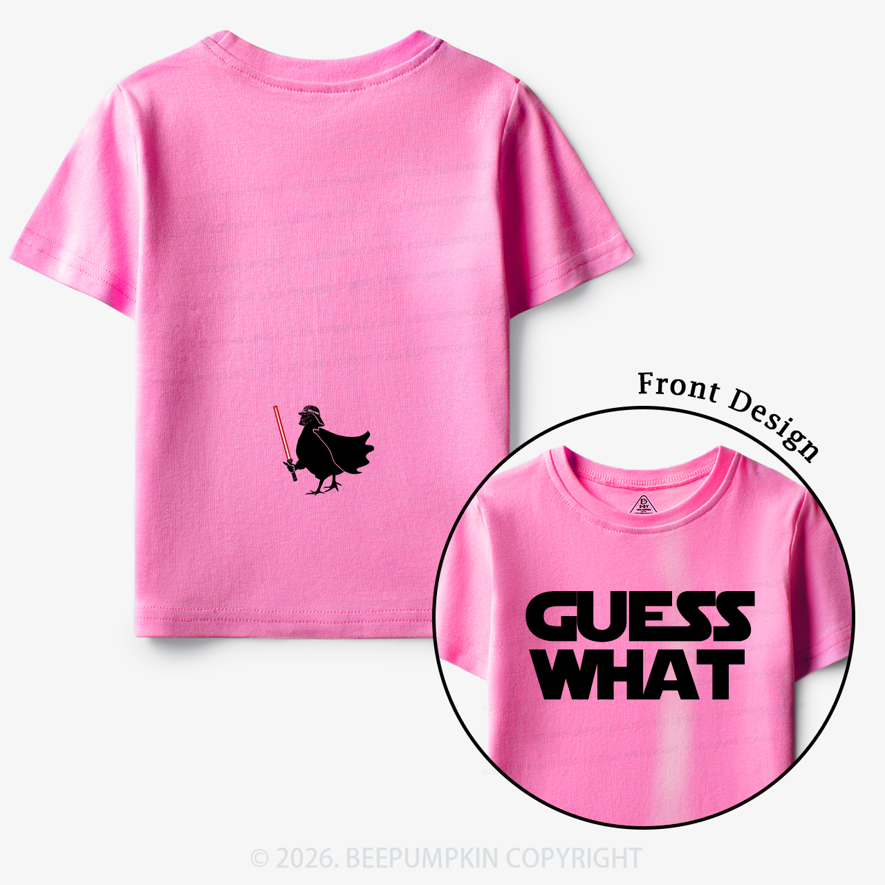 Galaxy Guess What Chicken Butt Toddler&Kid's Tees