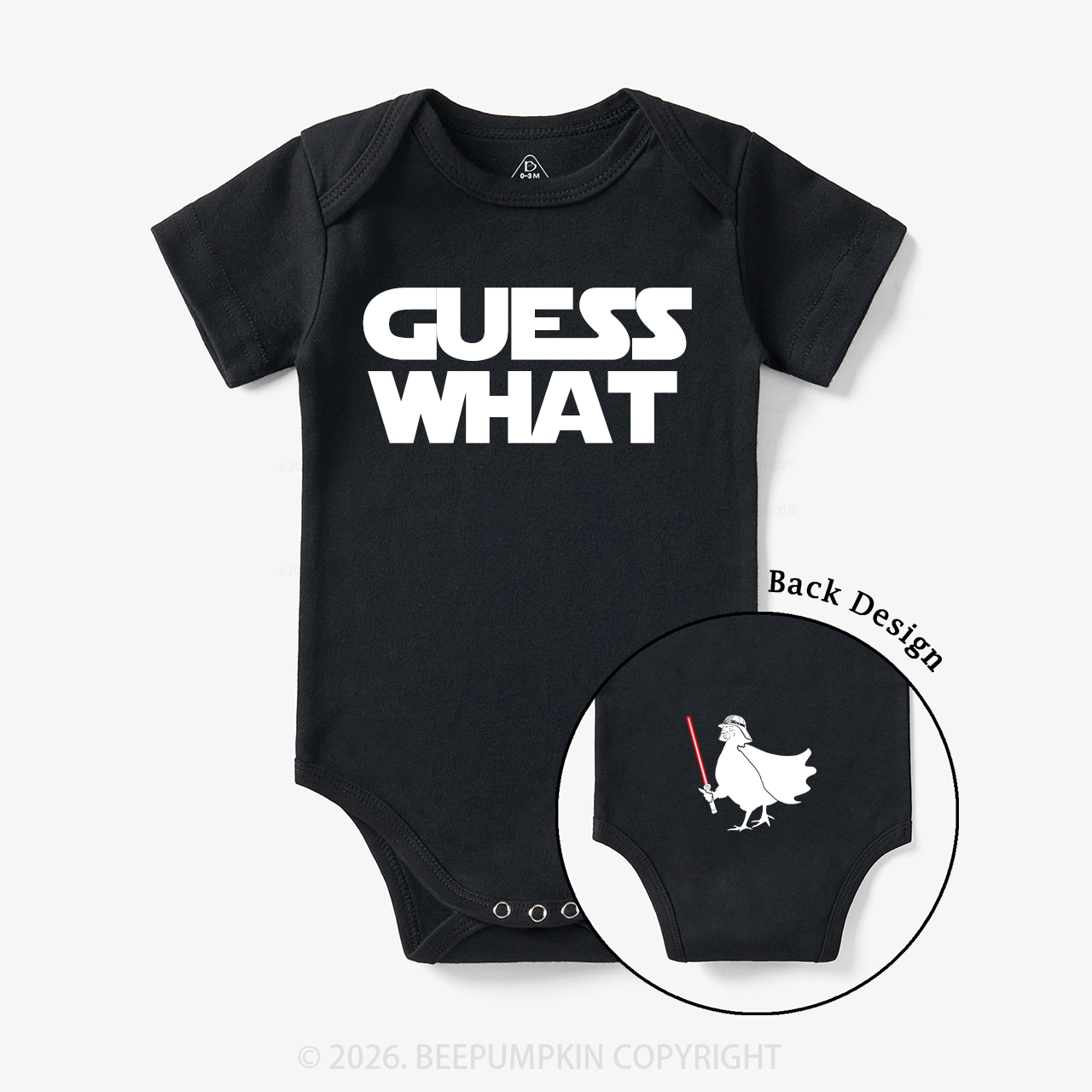 Galaxy Guess What Chicken Butt Bodysuit