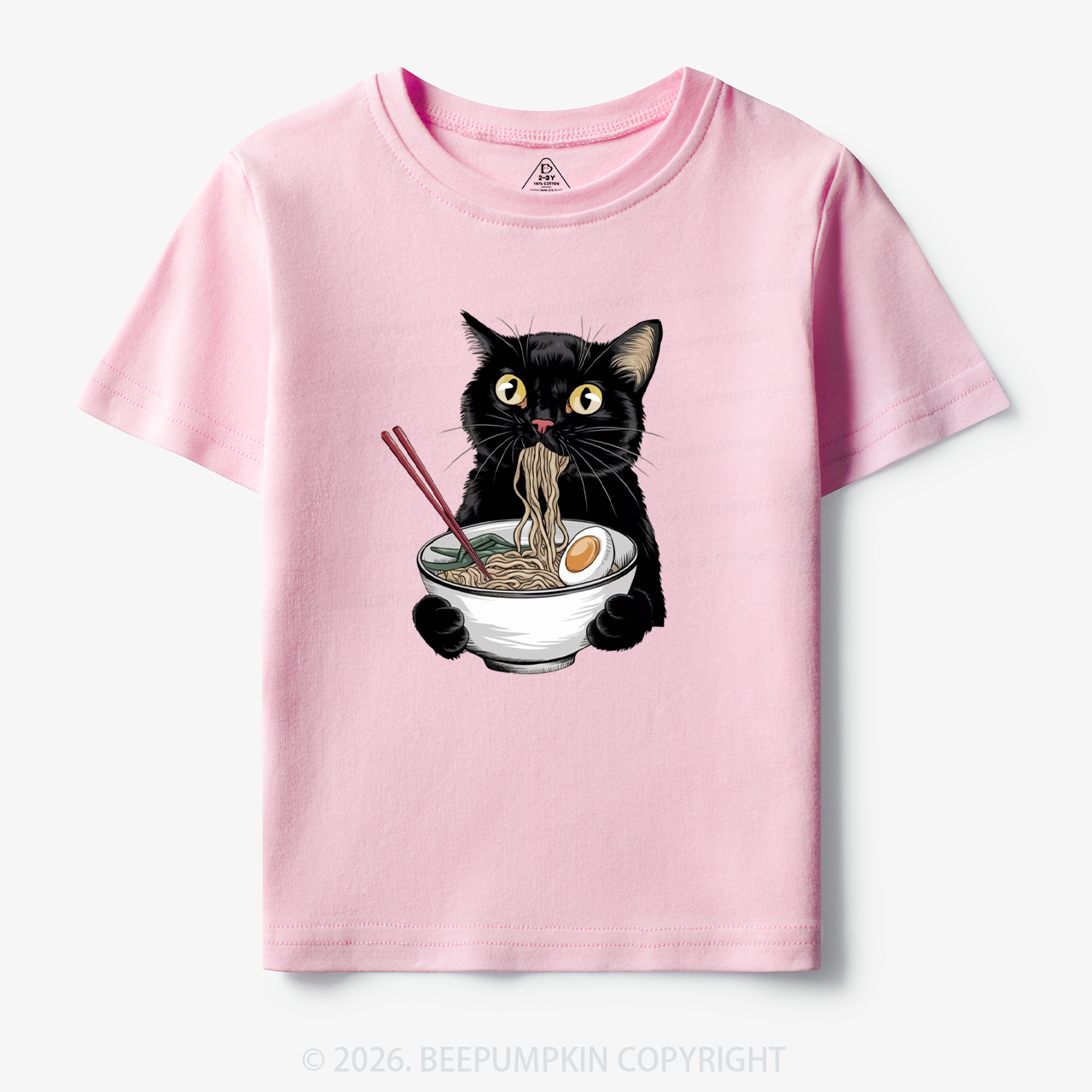 Ramen Black Cat Toddler&Kid's Tees