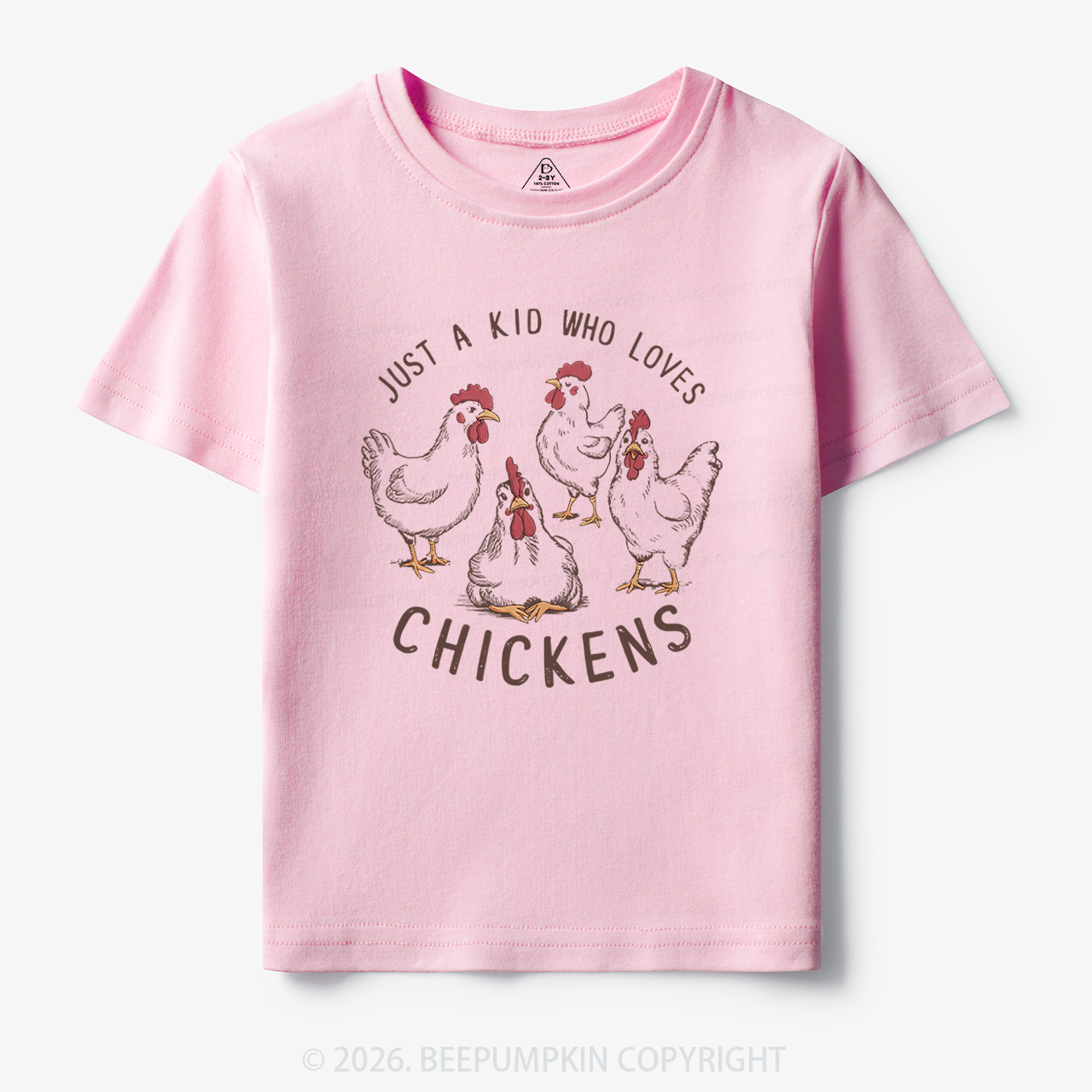 Just A Kid Who Loves Chickens Toddler&Kid's Tees