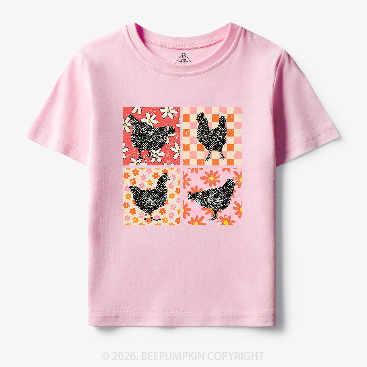 Chickens Farm Animals Toddler&Kid's Tees